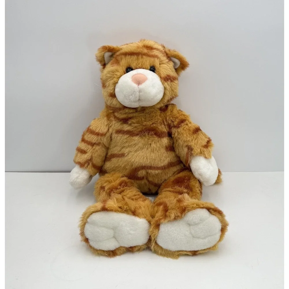 Build A Bear Orange Tabby‎ Striped Cat Plush Animal Toy 17